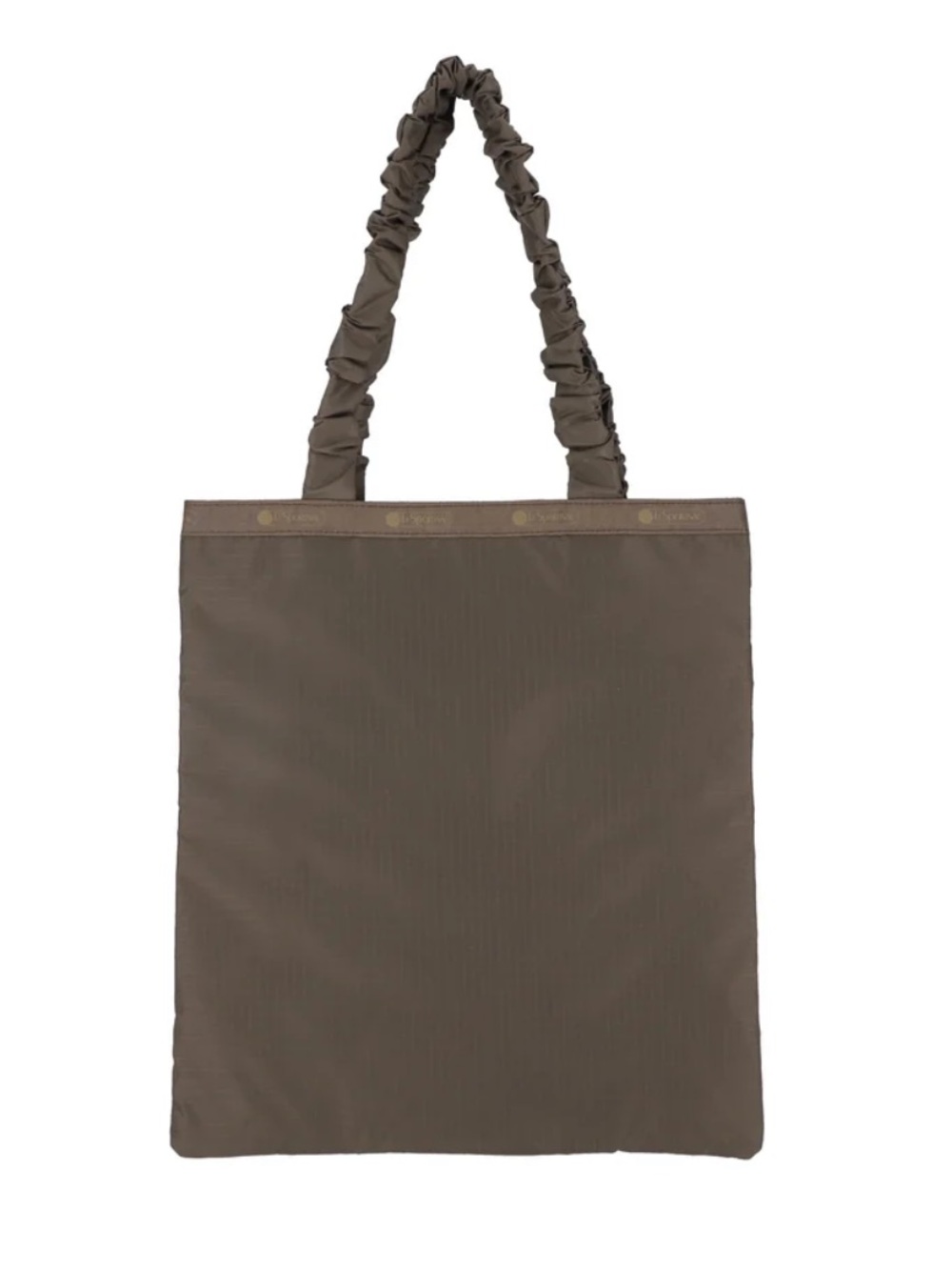NEW LeSportSac Dark Chocolate Solid Gather Handle Emerald Tote Purse